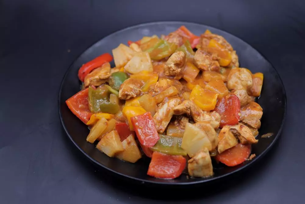 دجاج بالأناناس مع الأرز