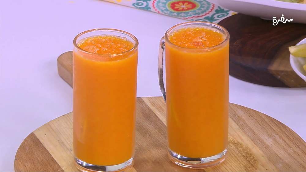 عصير برتقال بالجزر والزنجبيل