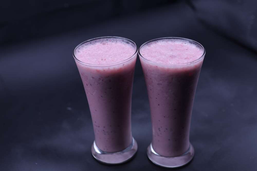 ميلك شيك فراولة