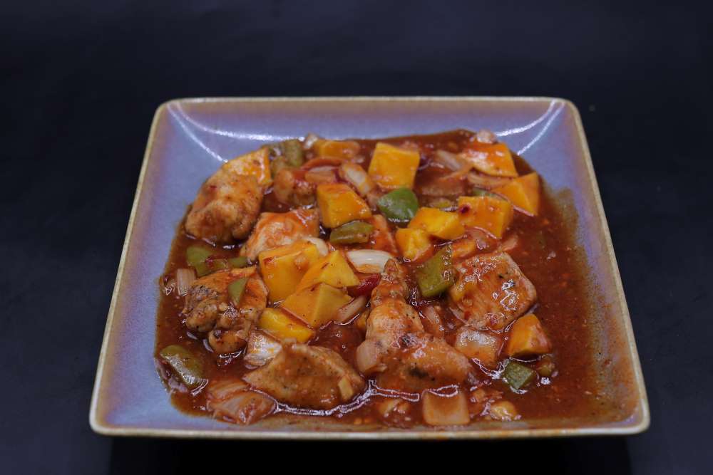 دجاج بالمانجا آسيوية