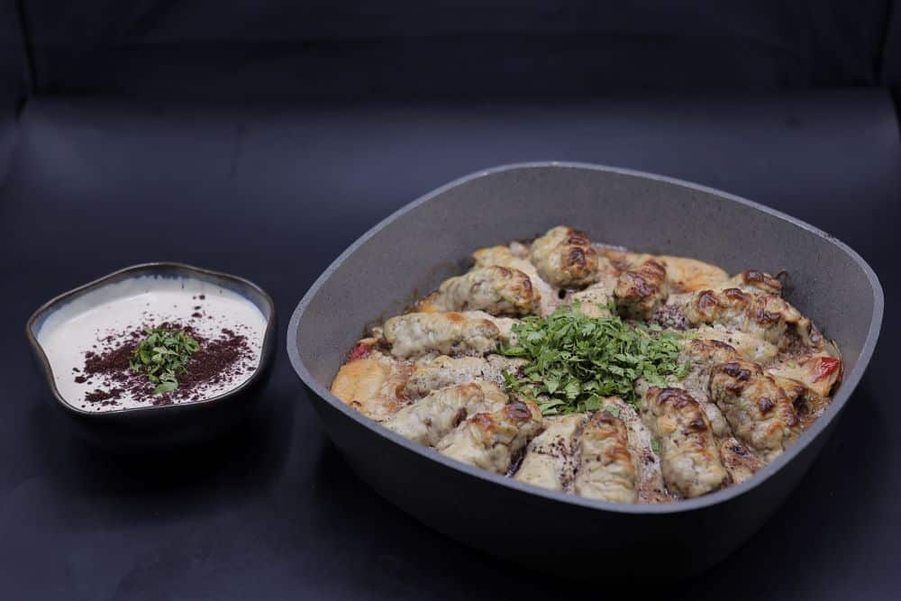 صنية كفتة بالطحينة