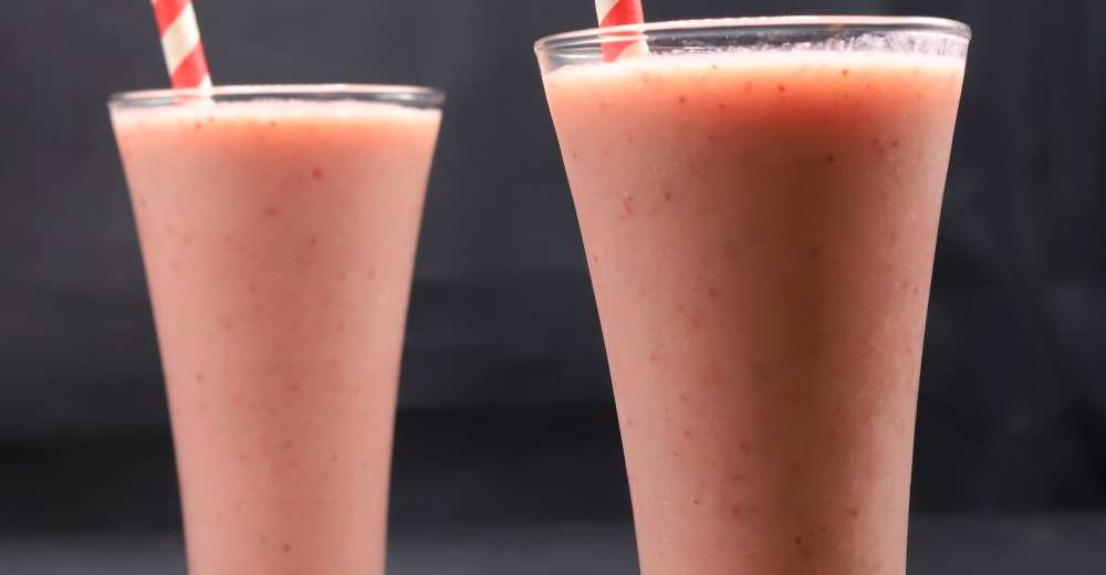 عصير فراولة بالكنتالوب