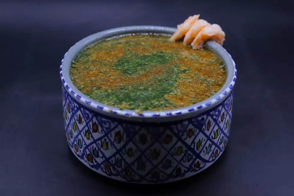 ملوخية بالجمبري
