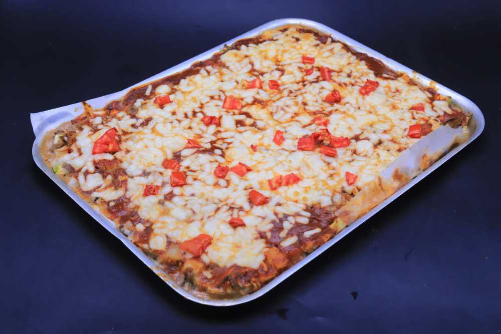 بيتزا الخضار بدون عجينة