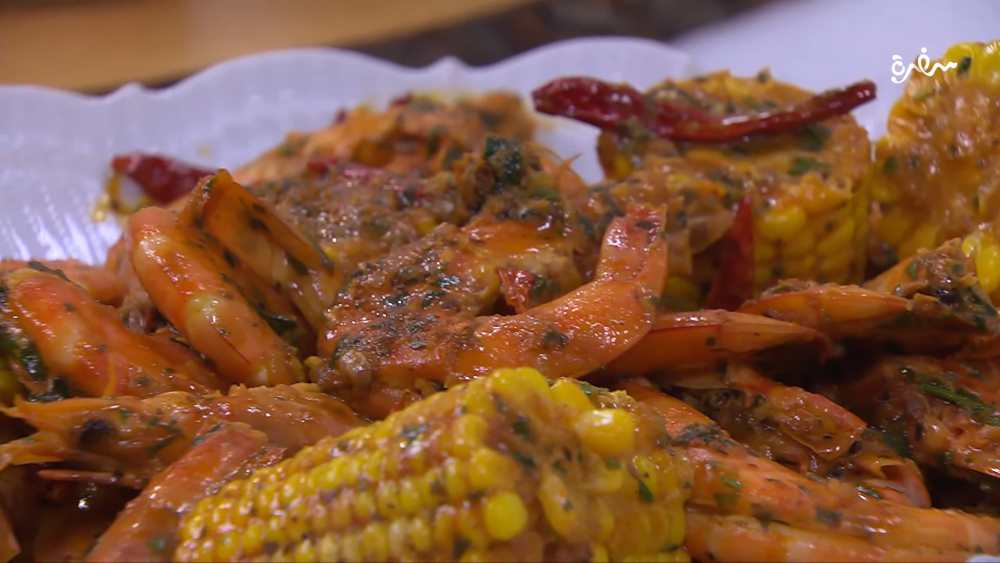 جمبري مع الذرة الحلو