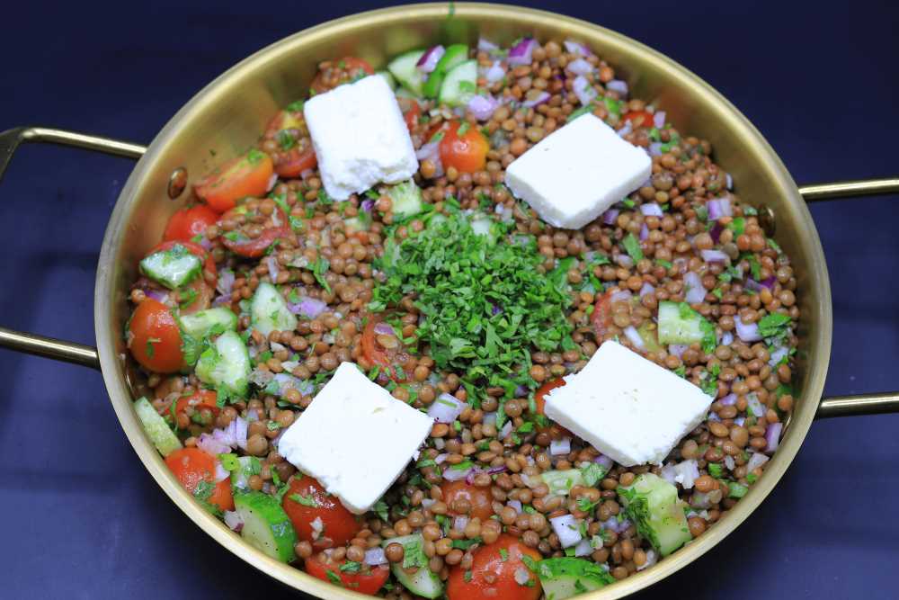 سلطة العدس الجريكي