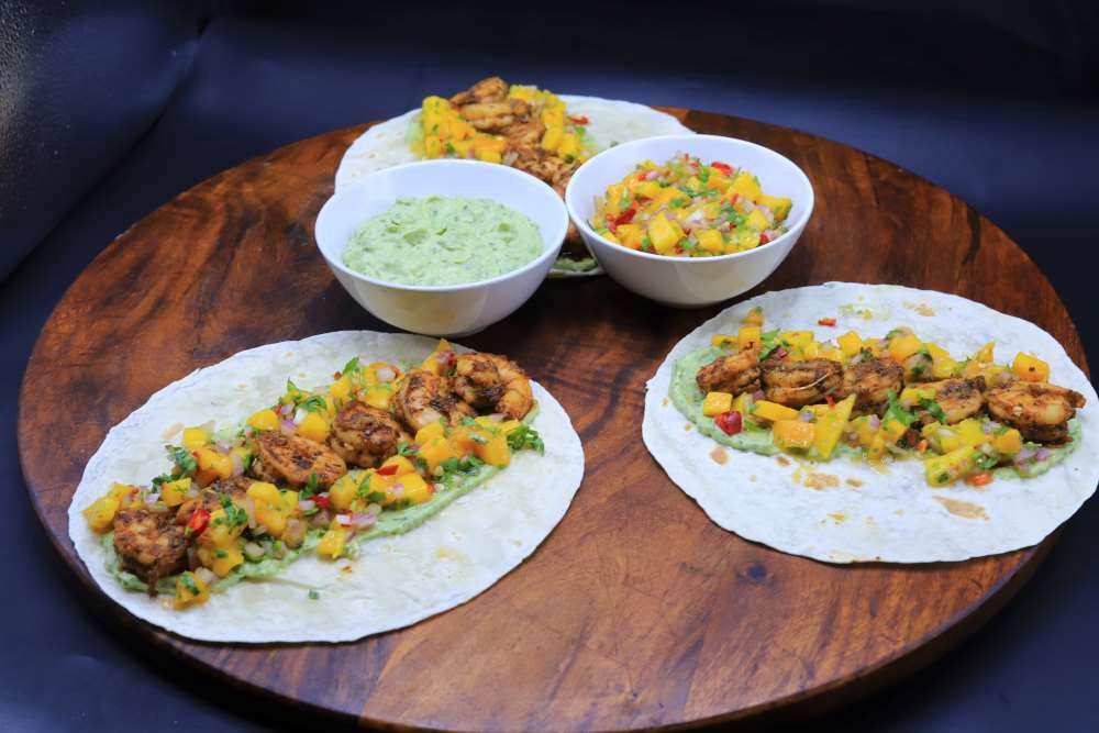 جمبري بصلصة المانجو