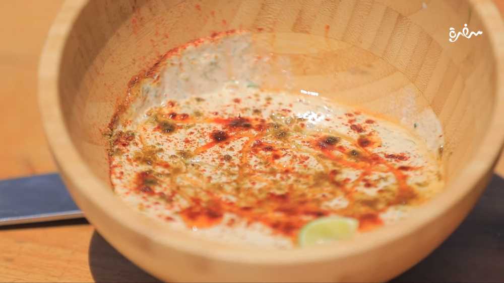 سلطة طحينة بالشبت