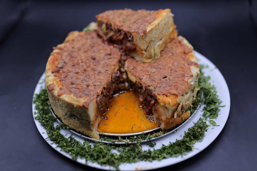 فطيرة البطاطس بالسجق