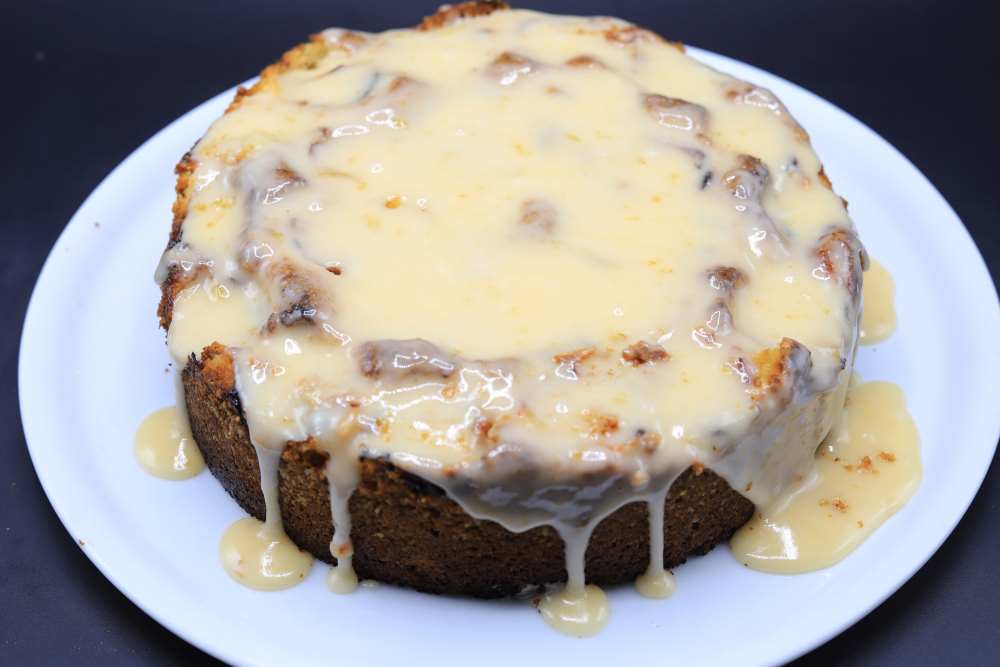 كيك المشمش مع جليز المشمش