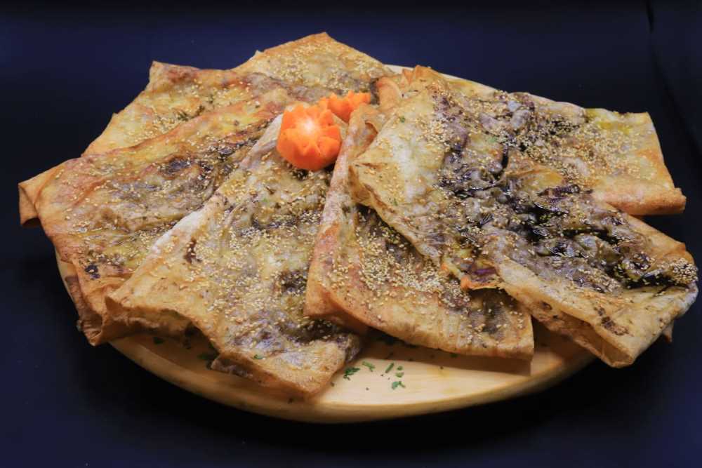 منقوشة الزعتر المقرمشة