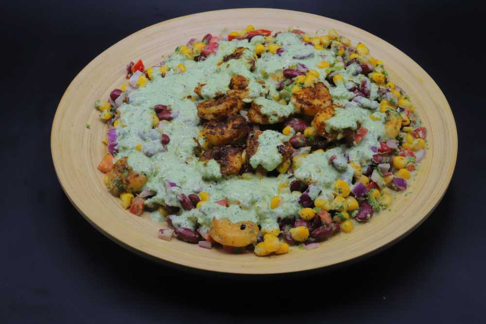 سلطة جمبري بصوص الكزبرة