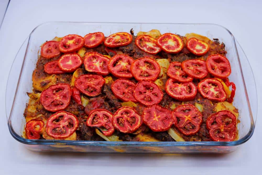 طاجن كفتة بالبطاطس