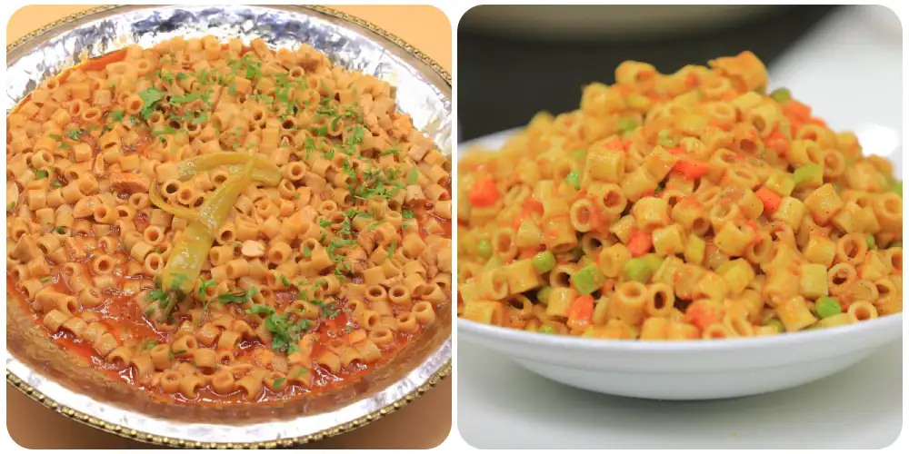 طريقة عمل المكرونة المبكبكة بدون لحم