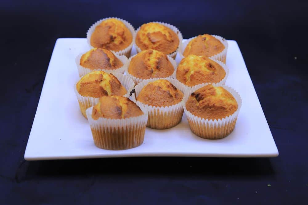 كب كيك بالبرتقال