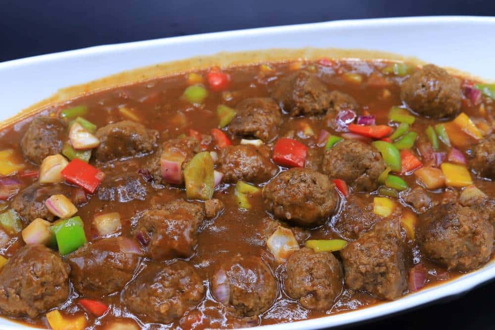 كفته بالخضار والباربيكيو