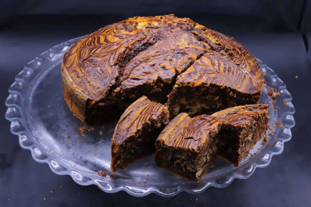 كيكة كل يوم بالفانيليا والشوكولاتة