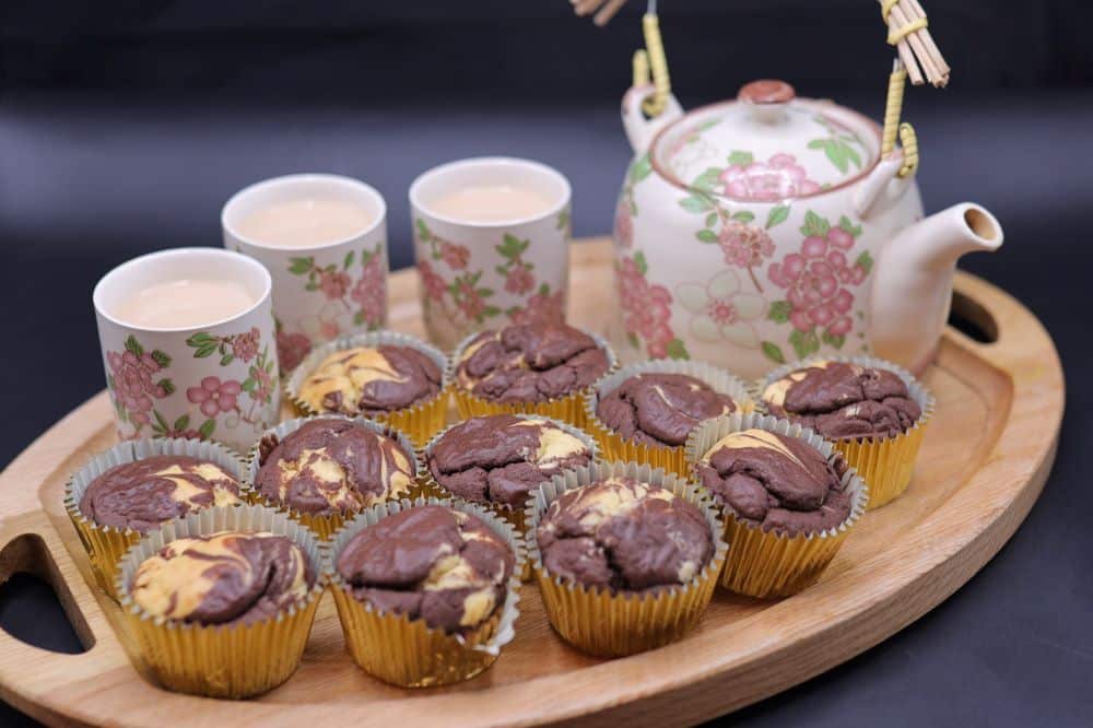 ماربل كب كيك