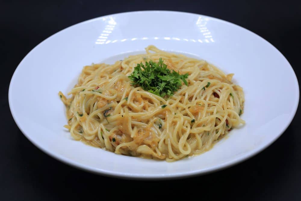 مكرونة بالبصل