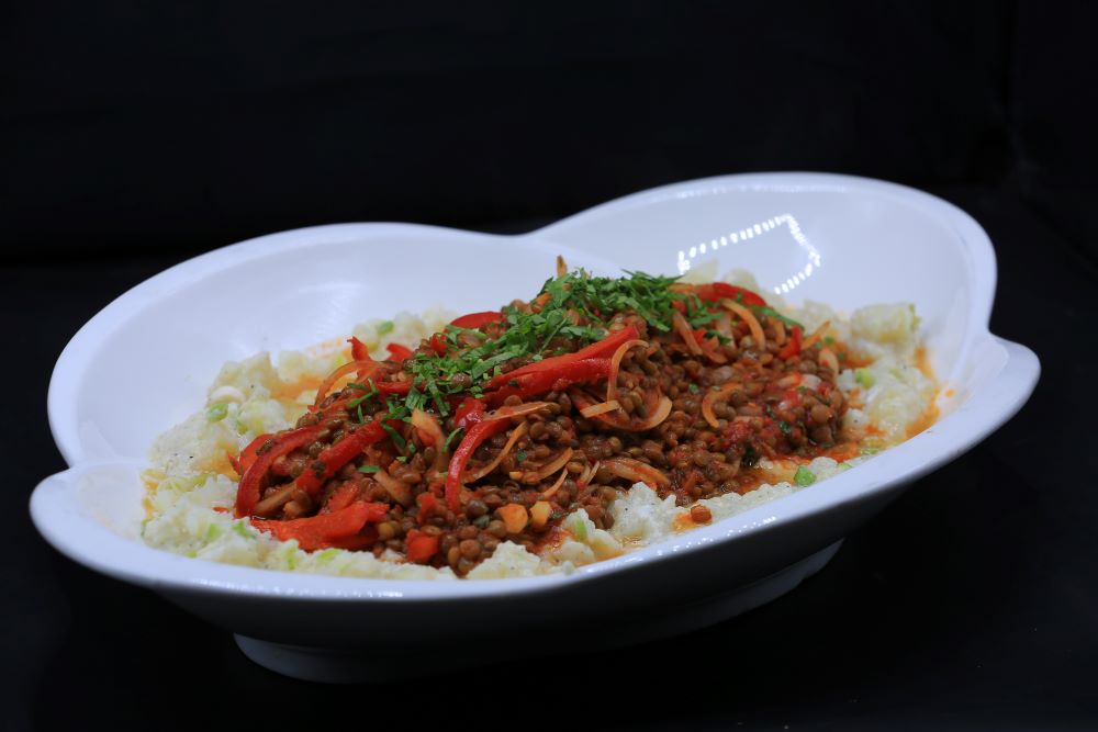 بطاطس بالعدس