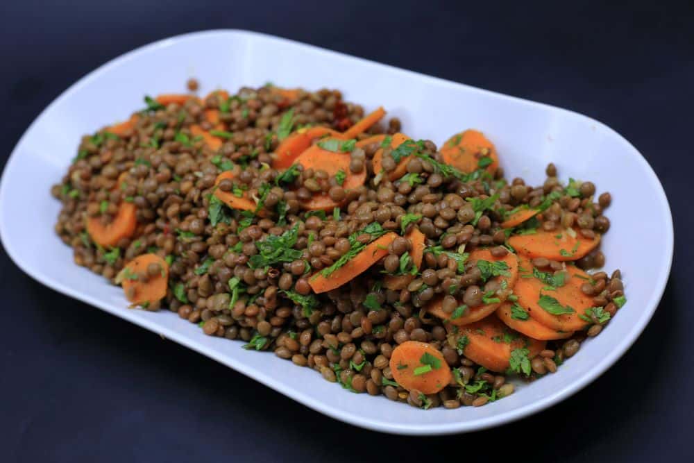 سلطة عدس بالجزر