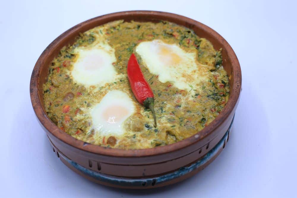 شكشوكة الفول بالبيض