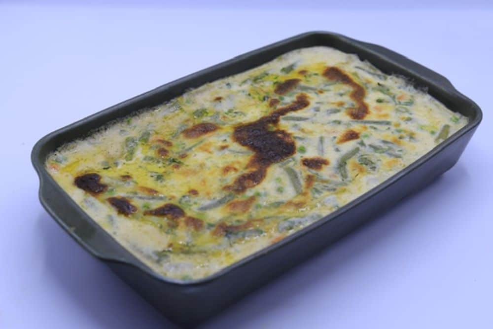 طاجن خضروات بالبشاميل