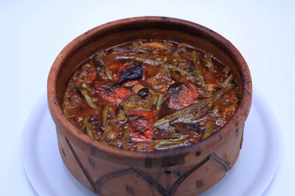 طاجن فاصوليا خضراء