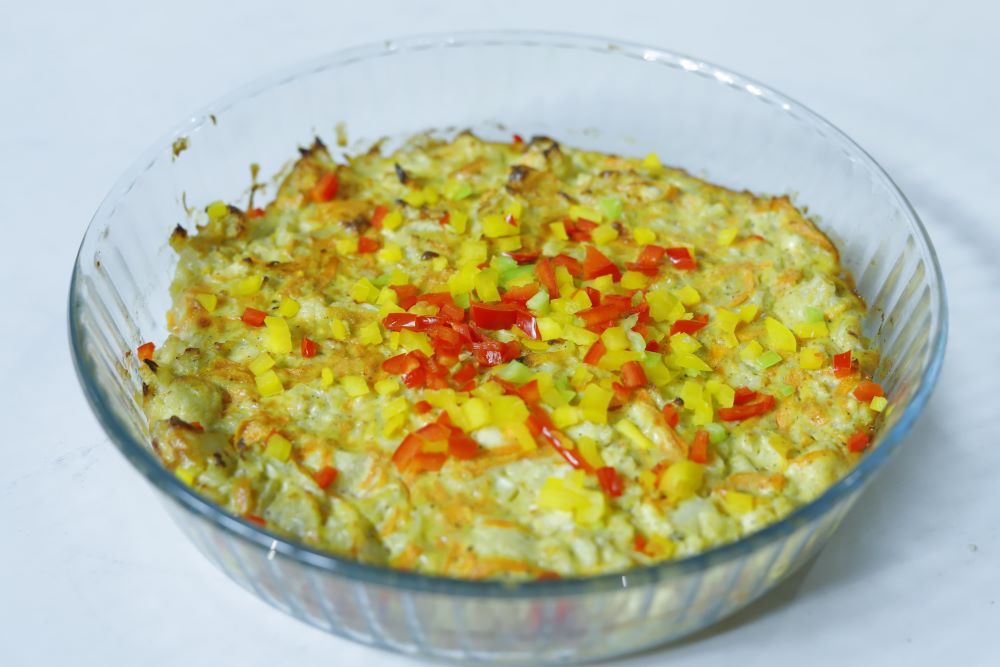 عجة القرنبيط بالجزر