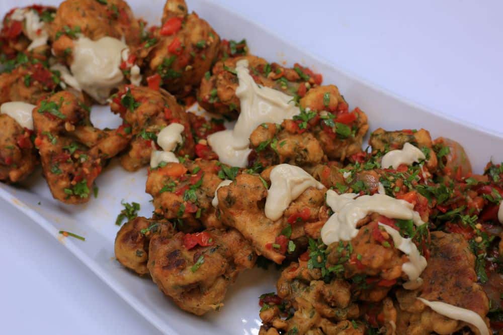 قرنبيط بالبقدونس والطماطم