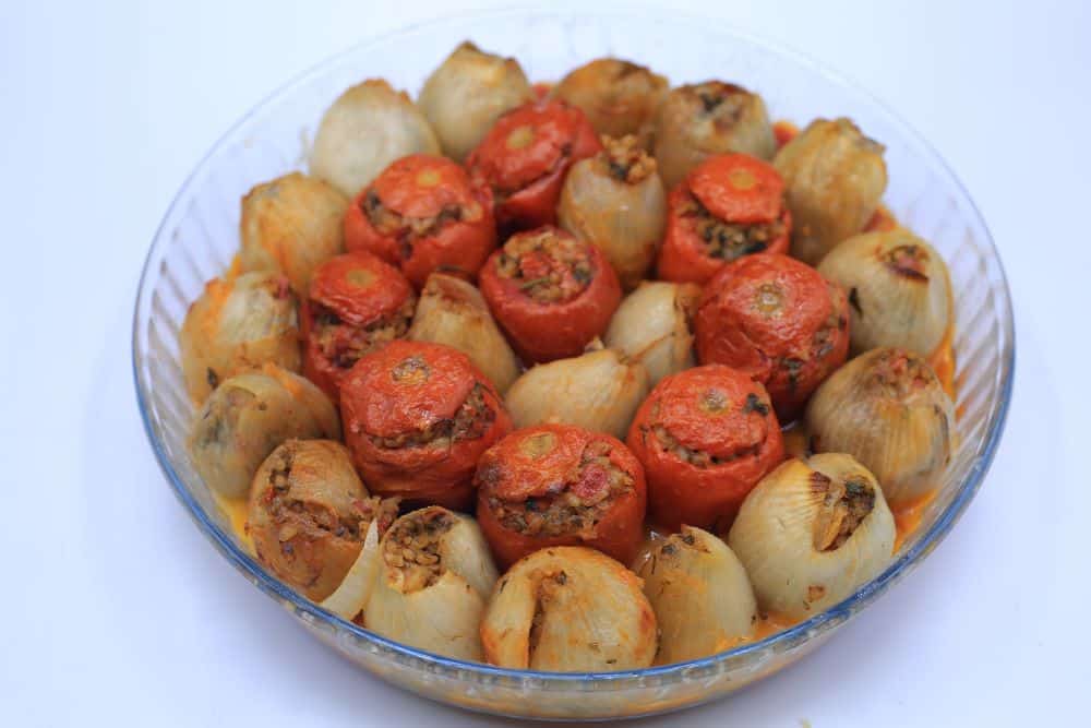 محشي بصل وطماطم