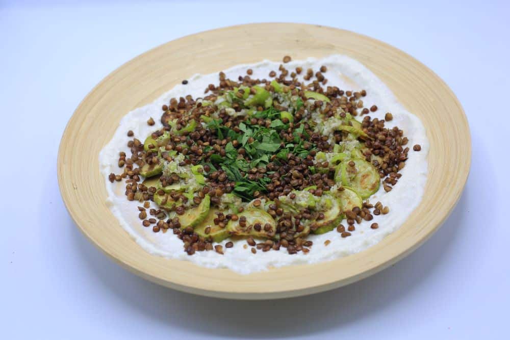 سلطة العدس المشوي