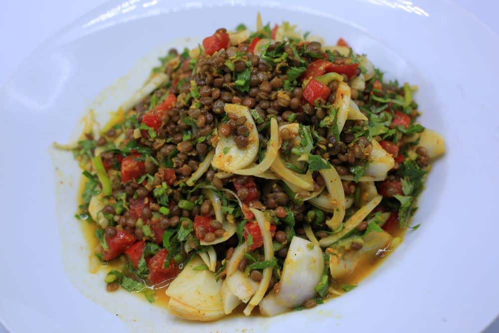 عدس بني بنكهة البرتقال