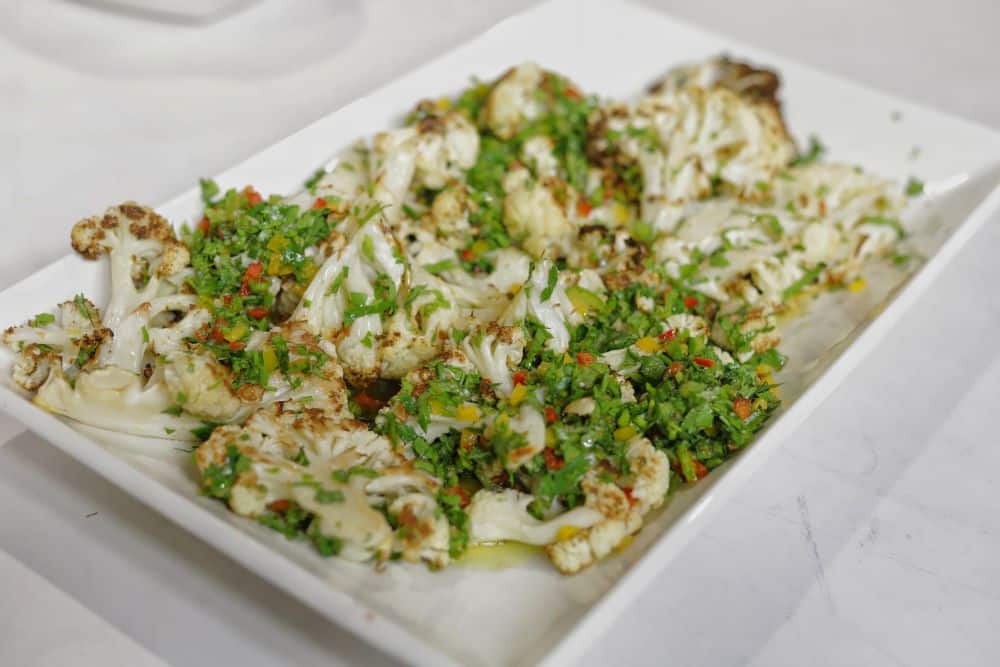 قرنبيط مشوي بالخلطة