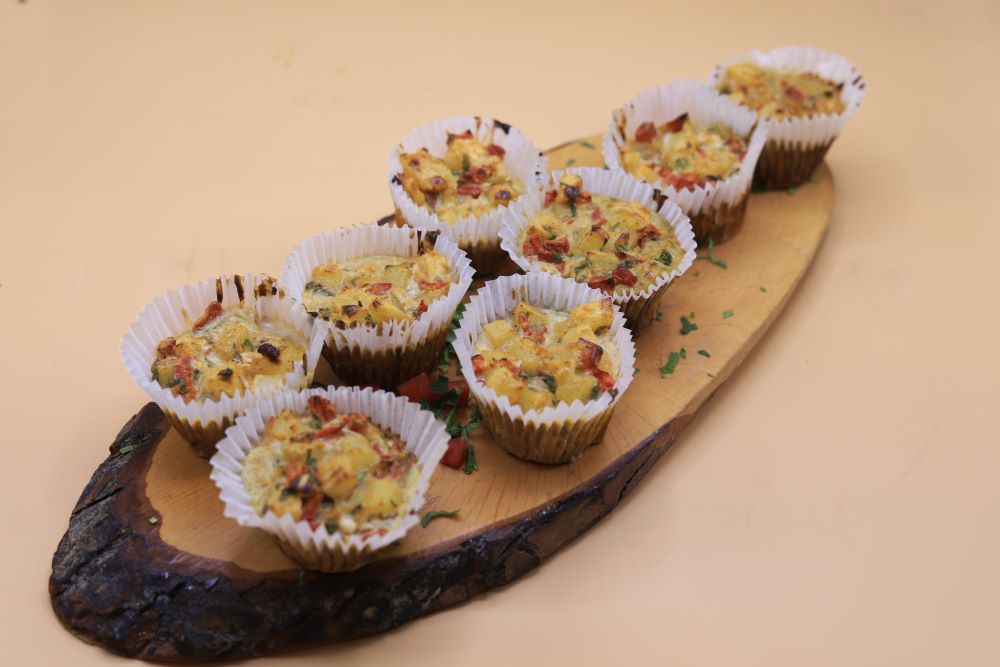 كب كيك البطاطس بدون عجين