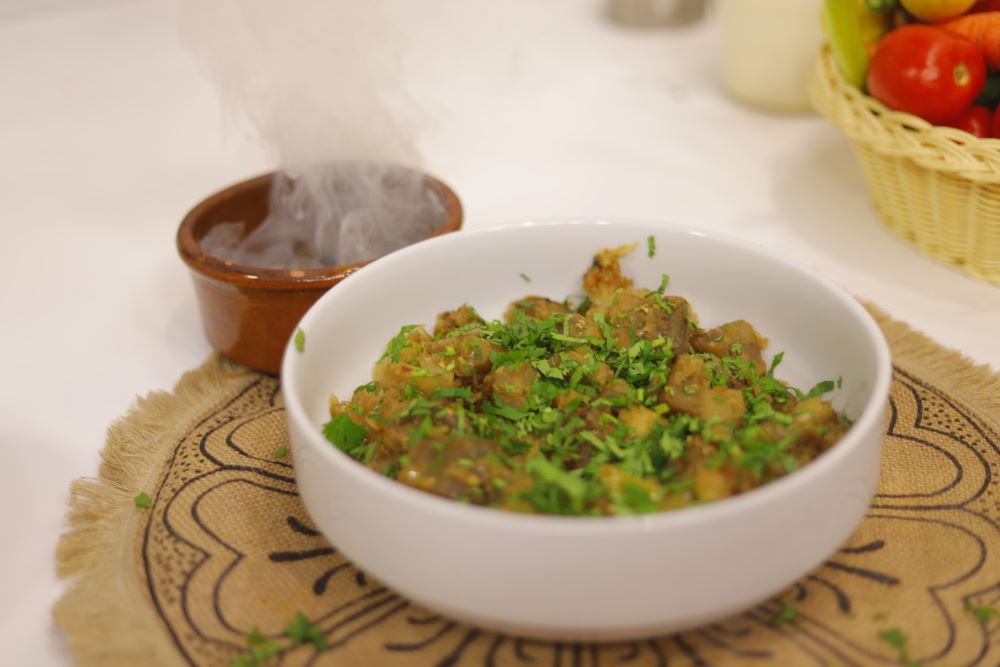 كباب حلة بالباذنجان