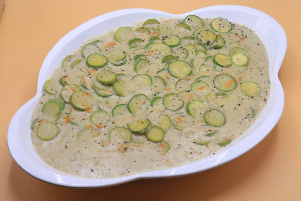 كوسة بالجزر والصوص الأبيض