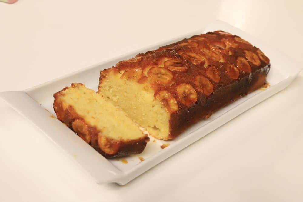 كيكة الموز والكراميل