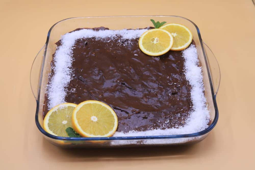 كيكة باردة بالبرتقال