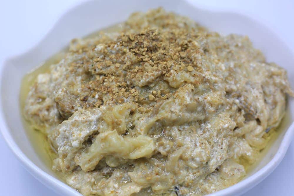 باذنجان باللبن