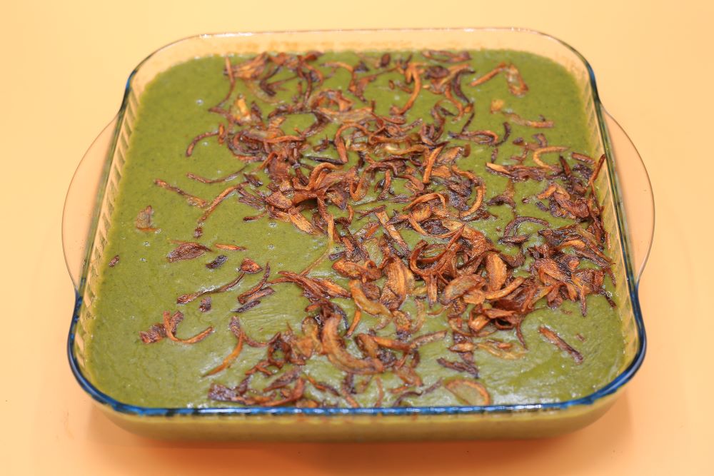 بصارة بالملوخية الناشفة