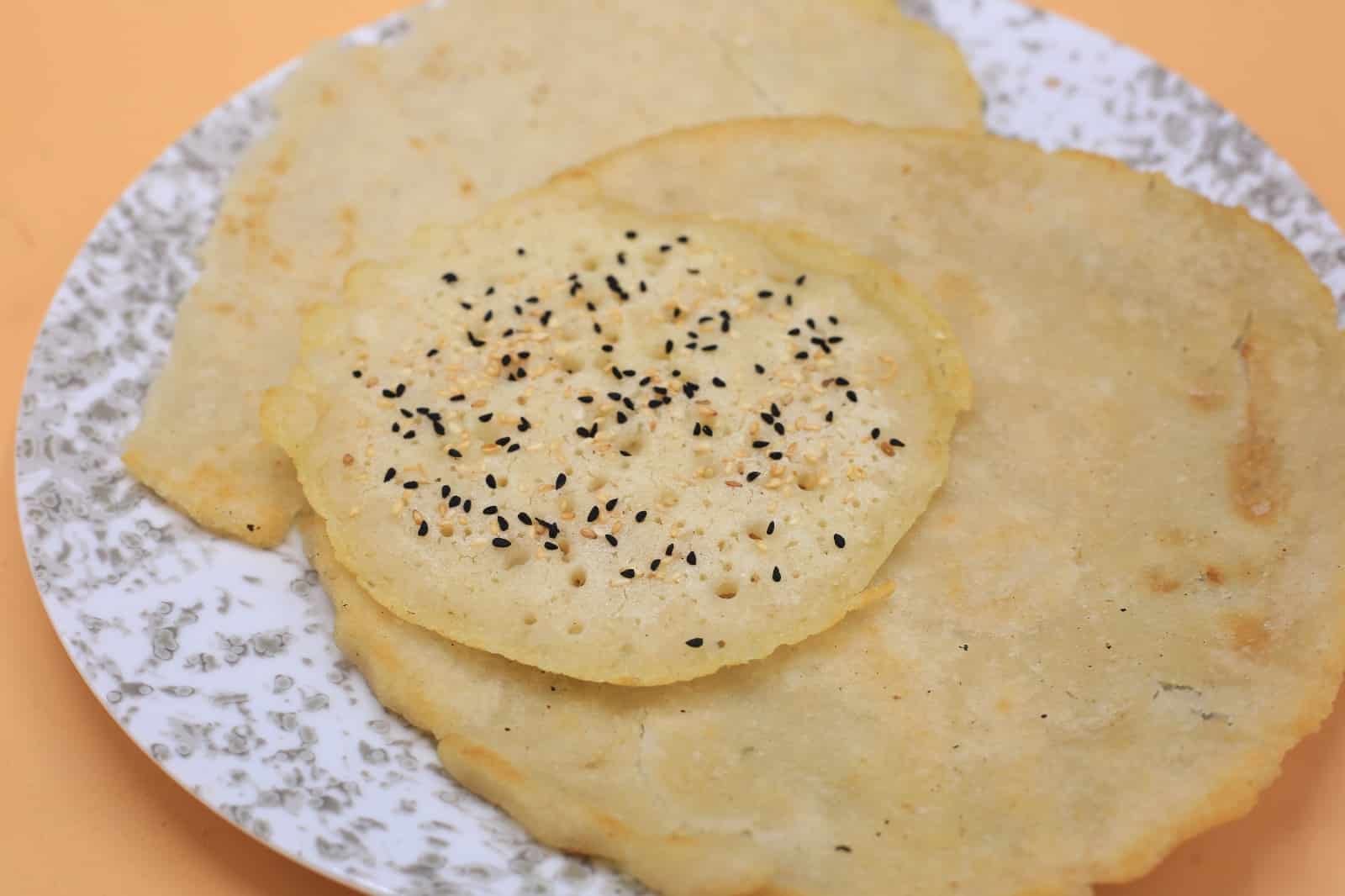 خبز الطاسة بدقيق الأرز