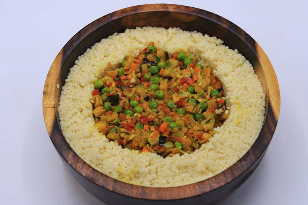 سلطة كسكسي بالخضار