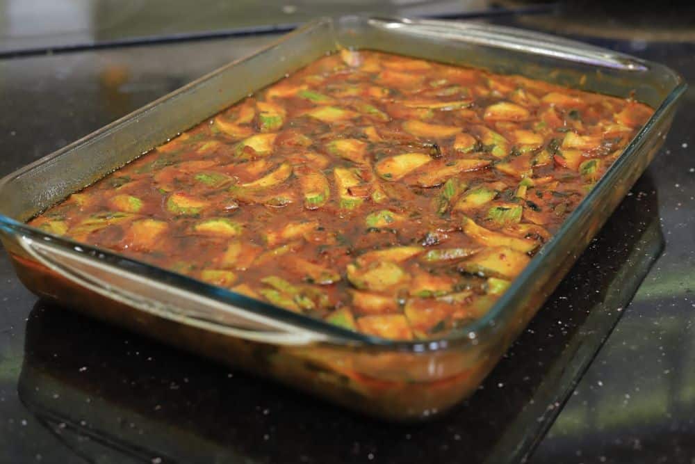 صينية كوسة في الفرن