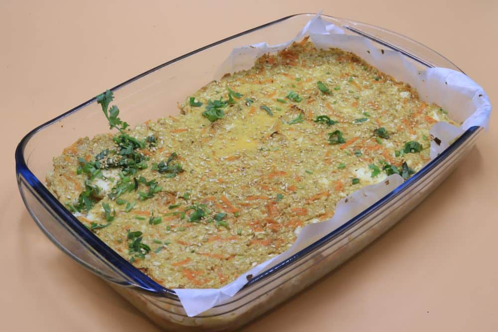 عجة القرنبيط بالجزر