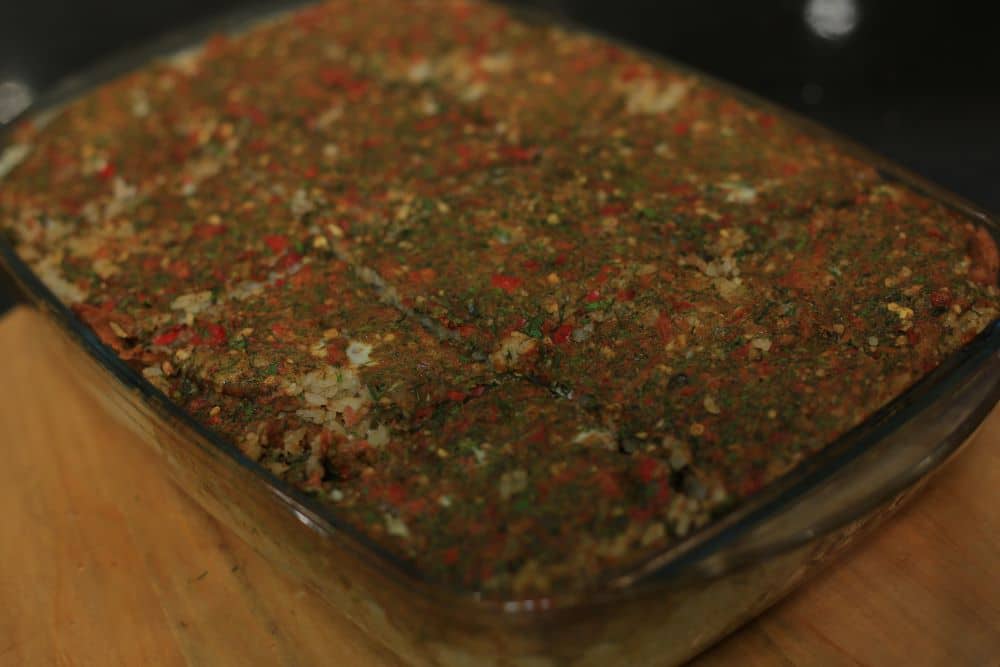 فتة أرز بالشبت والبيض