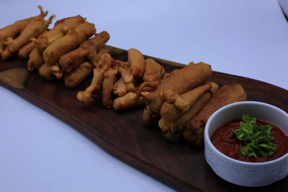 أصابع الخضروات المقلية