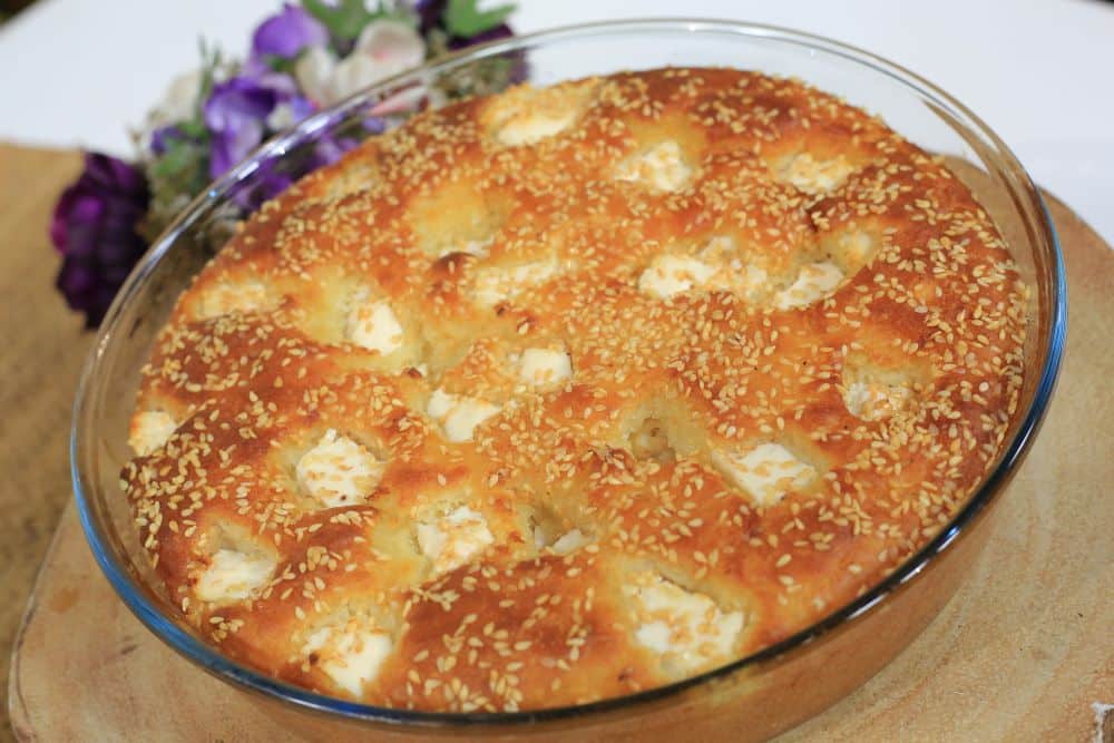 فطيرة الجبن بدون عجن