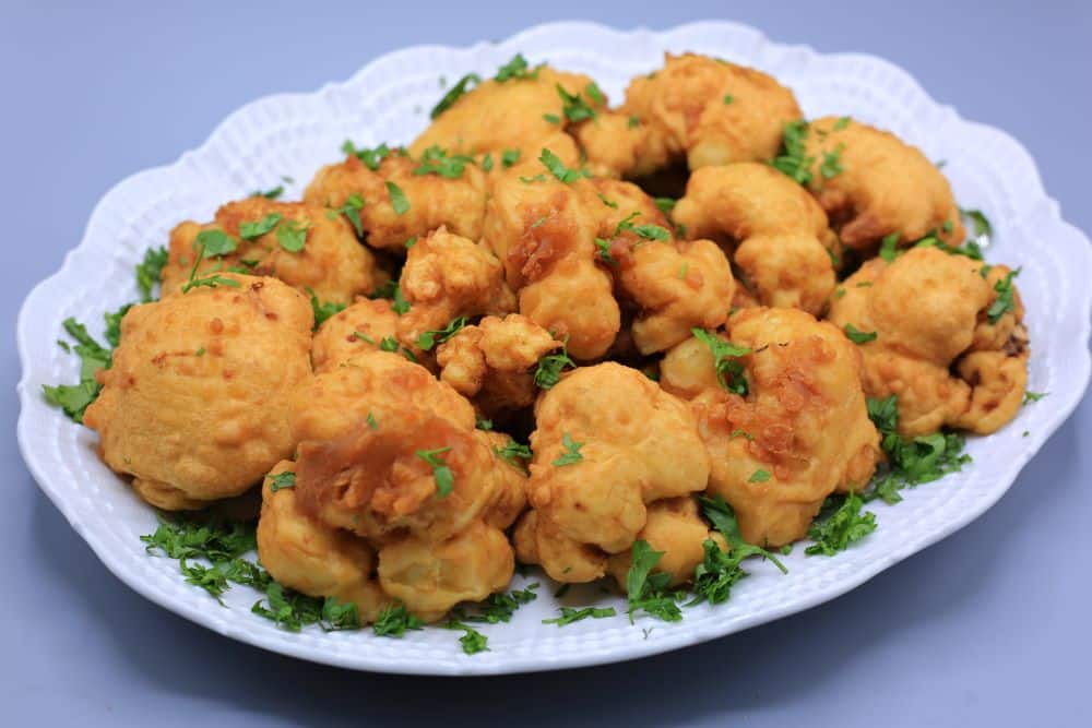 قرنبيط محمر بالبيض