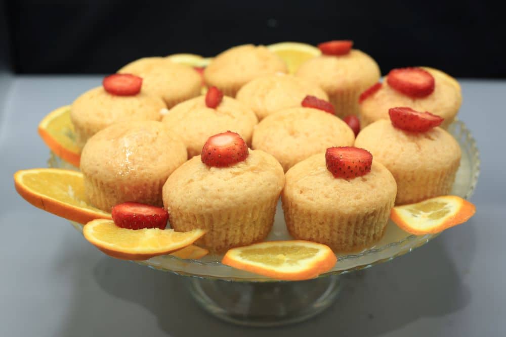 كب كيك البرتقال